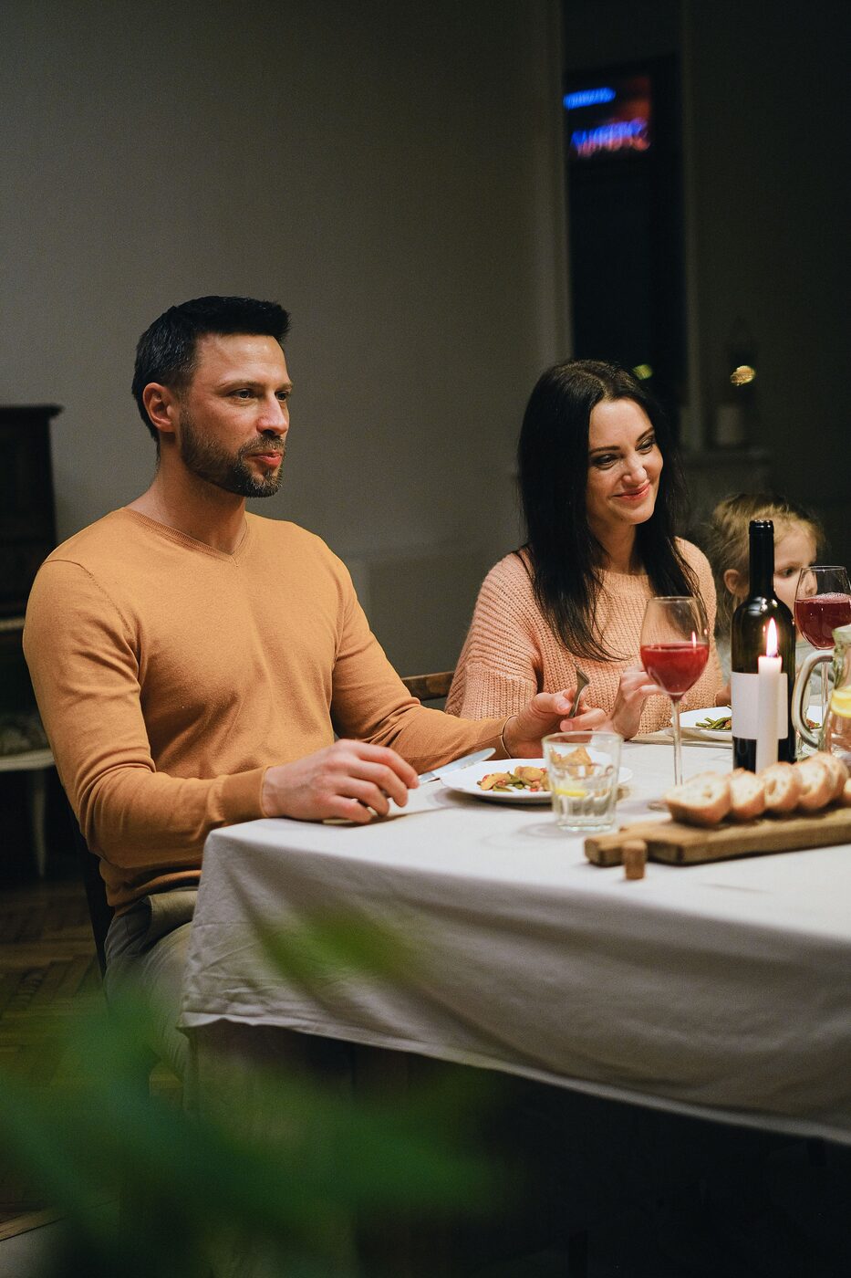 Couple at dinner